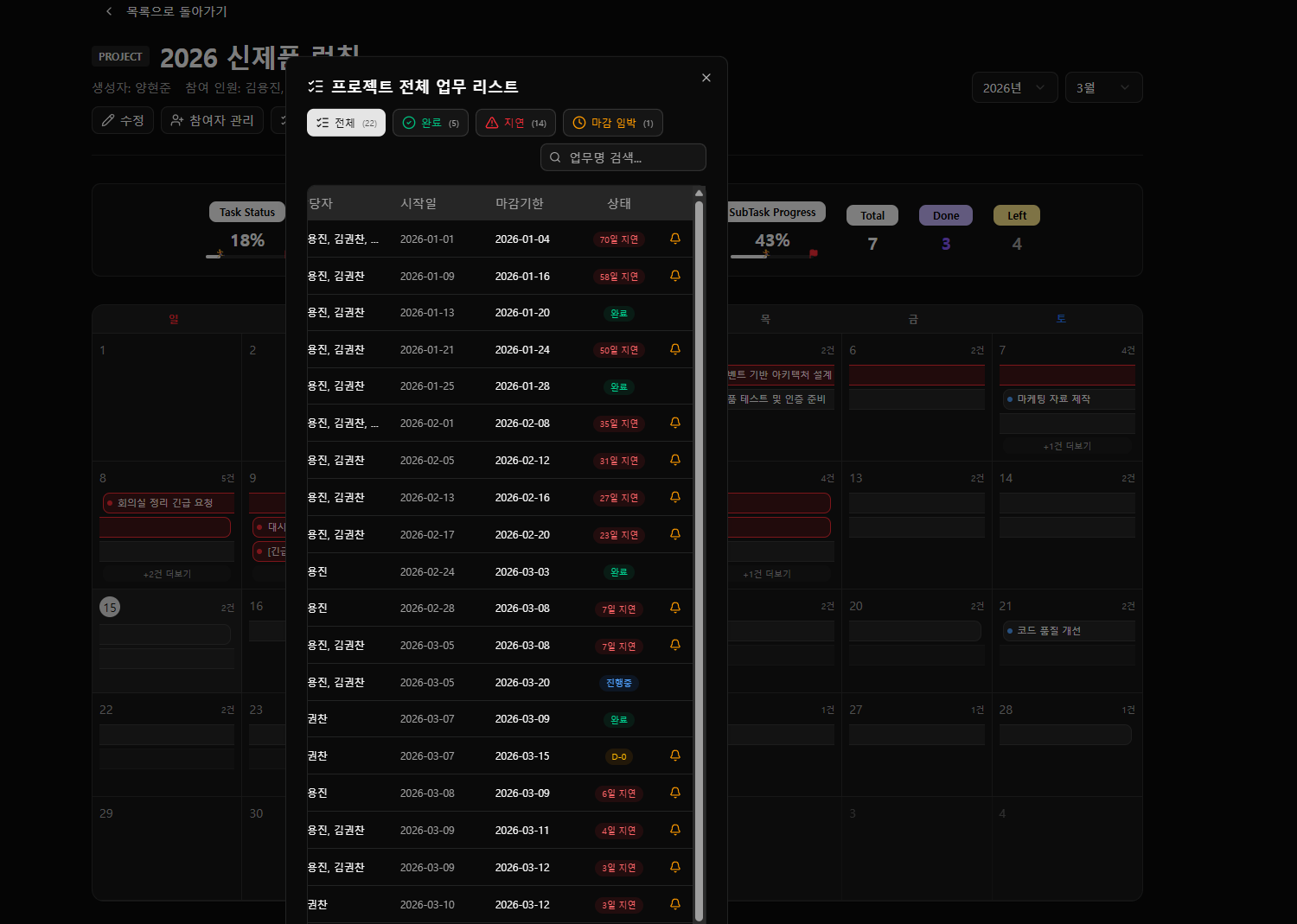 Keeper Calendar (사내 업무 일정 관리 & 성과 추적 올인원 플랫폼) 상세 이미지 5